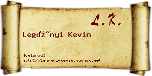 Legányi Kevin névjegykártya